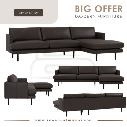 DEXTER 3 SEATER L SHAPE SOFA 114/418 (HINLIM)