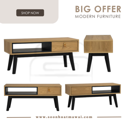 CASTOR COFFEE TABLE 114/102/1325 (HINLIM)