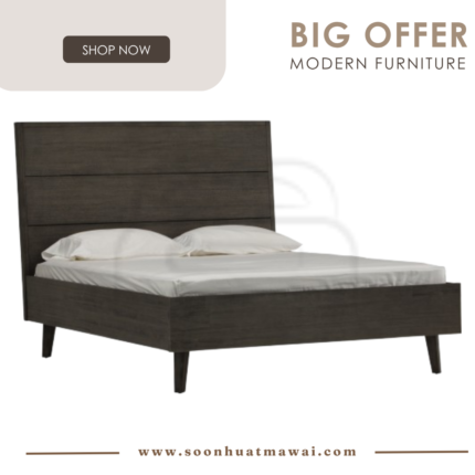 DABNEY KING BED WITH 2000MM SIDE RAIL 1803 (HINLIM)