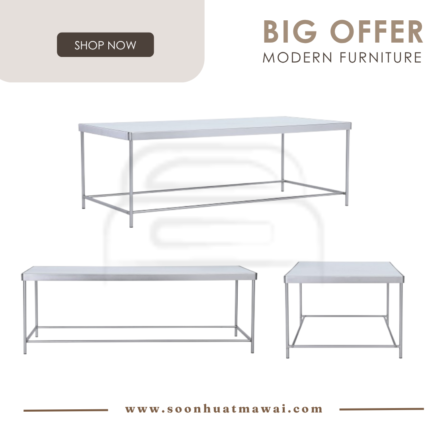 CAMEO COFFEE TABLE IN MIRROR TOP 809 (HINLIM)