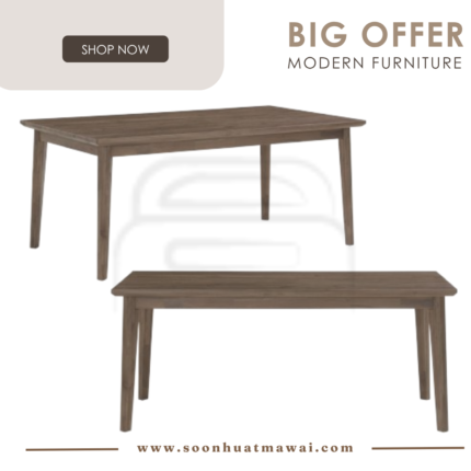 TORRELL 1000X1800 DINING TABLE 1804 (HINLIM)