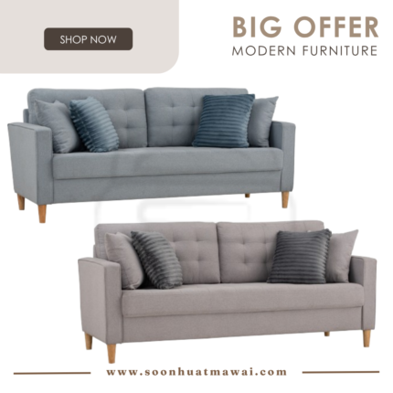 SLAVIA 3 SEATER SOFA 102/7009 / 102/7008 (HINLIM)
