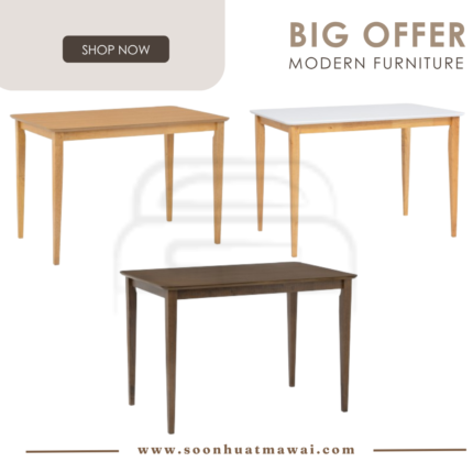 CHARMANT 700X1100 DINING TABLE 102 / 109 / 102/130 (HINLIM)