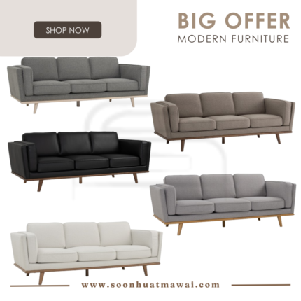 CIVIC 3 SEATER SOFA 111/6033 / 109/6513 / 109/530 / 102/6370 / 109/3670 (HINLIM)