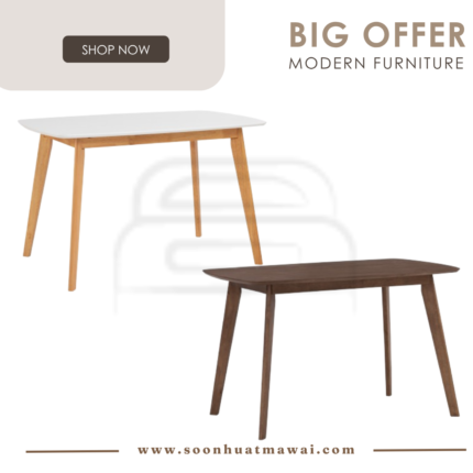 AIMON 750X1200 DINING TABLE 102/130 / 109 (HINLIM)