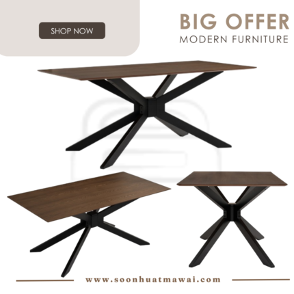 GERALD 900X1800 DINING TABLE 114/109 (HINLIM)