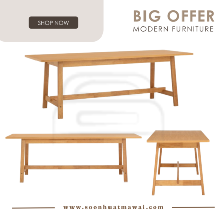 HAYNES 800X 2200 DINING TABLE 102/163 (HINLIM)