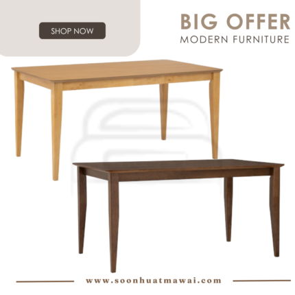 KACEY 900X1500 DINING TABLE 102 / 109 (SOLID) (HINLIM)