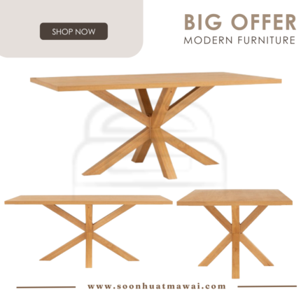 KARE 1000 X 1800 DINING TABLE 102/112 (HINLIM)