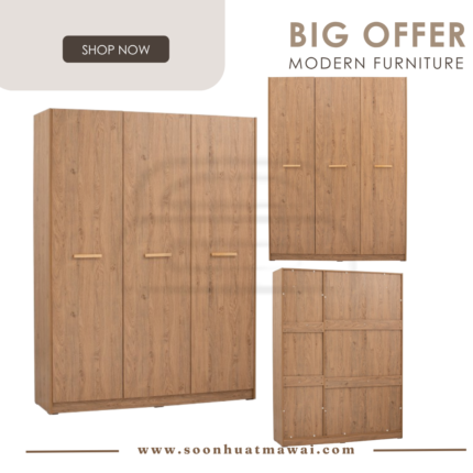SAMOS 3 DOOR WARDROBE 173 (HINLIM)
