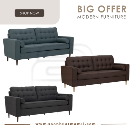 ROYCE 3 SEATER SOFA 109/6365 / 102/523 / 109/6516 (HINLIM)