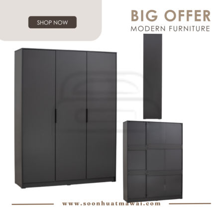 VOLOS 3 DOOR WARDROBE 172 (HINLIM)