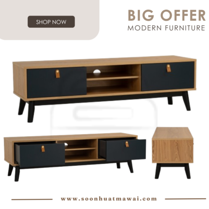 CASTOR 1.5M TV CABINET 114/102/1325 (HINLIM)