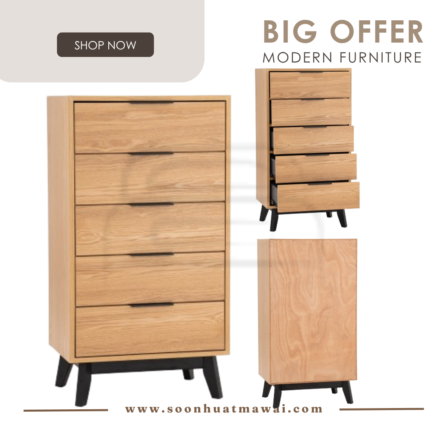 MALTON 5 DRAWERS DRESSER 114/102 (HINLIM)