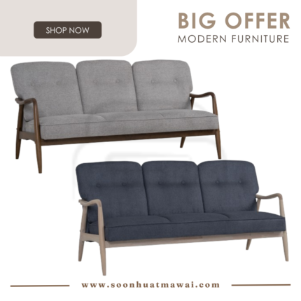 FIGARO 3 SEATER SOFA 109/6674 / 111/6673 (HINLIM)