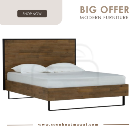 BRINHILL QUEEN BED WITH 2000MM SIDE RAIL 802/1802 (HINLIM)
