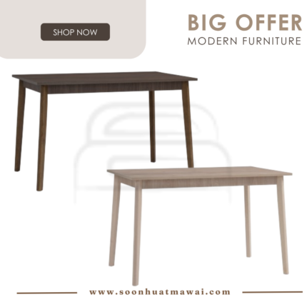 STARK 750X1200 DINING TABLE 109/169 / 111/168 (HINLIM)