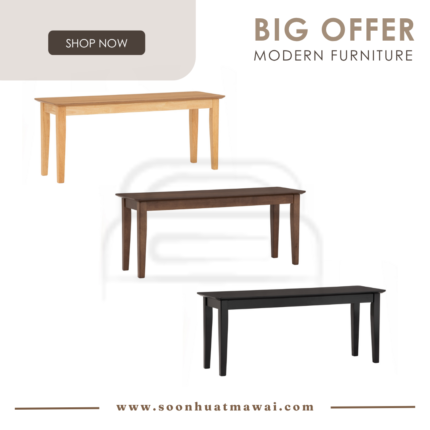 LEONA 1.1M BENCH CHAIR