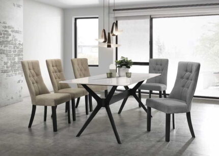 1 TABLE & 6 CHAIRS