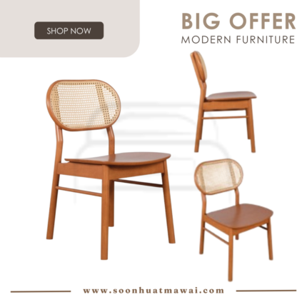 MEGAN RT 1003-CHR DINING CHAIR (MODA)