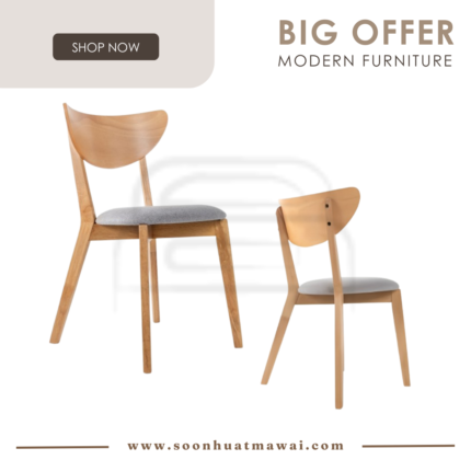 MOROCCO RT 331-CHR DINING CHAIR YH BEECH / MEDIUM BROWN (MODA)