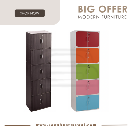 CODEY 10 DOOR STORAGE BOX WITH LOCK