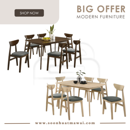 KEN-A DINING SET 1+6