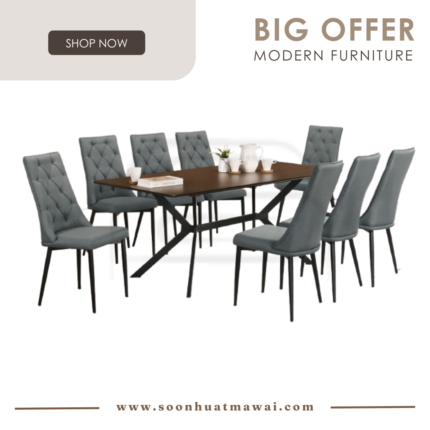 RAPIDE DINING SET 1+8