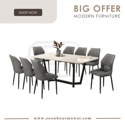 GOWIN+9018+208 DINING SET 1+8