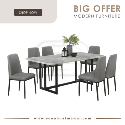 GREENGO+9015+202 DINING SET 1+6