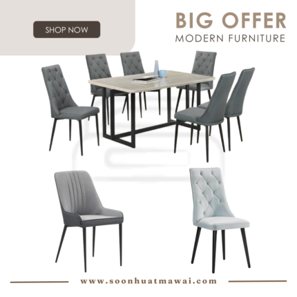 GREENGO+9015+JOVY-B DINING SET 1+6