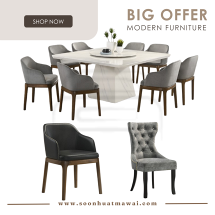 5959 T&L (9609)+1122 (FABRIC) DINING SET 1+8