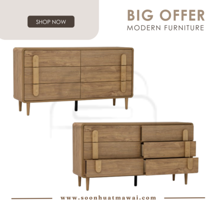 LOME 6 DRAWER DRESSER 102/173 (HINLIM)