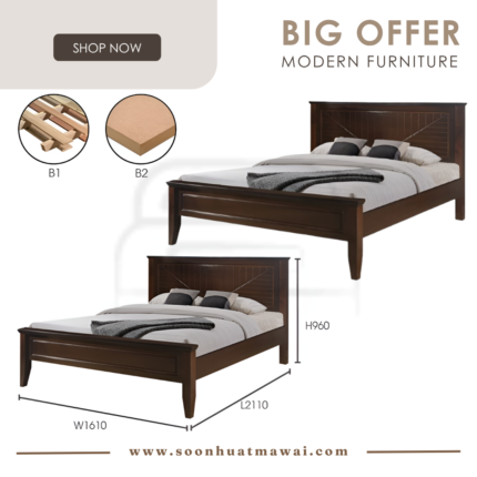 XLV RUSSELL DOUBLE BED QUEEN
