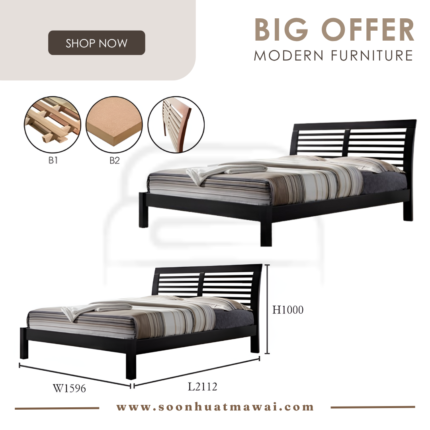 XLV DELIA DOUBLE BED QUEEN