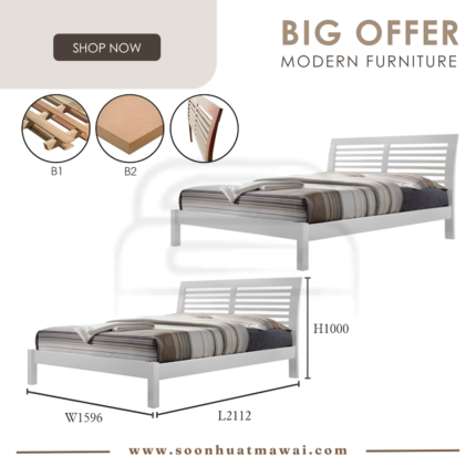 XLV DELIA DOUBLE BED QUEEN