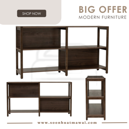 HOLSTEN 1.6M BOOKCASE 113 (P2 BOARD) (HINLIM)