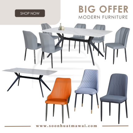 DT410A DINING SET 1+6