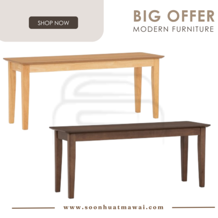 LEONA 1.1M BENCH CHAIR 102/102 / 109/109 (HINLIM)