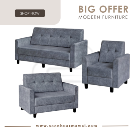 GY 3038-GREY SOFA SET