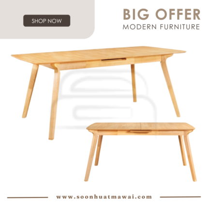 IVY EXTENSION RT 825-TBL DINING TABLE (MODA)