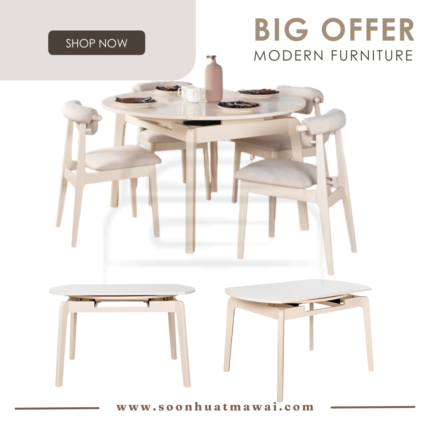 IVORY RT 959-TBL EXTENSION ROUND TABLE (MODA)