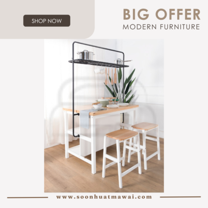 JORDAN BREAKFAST TABLE, STOOL