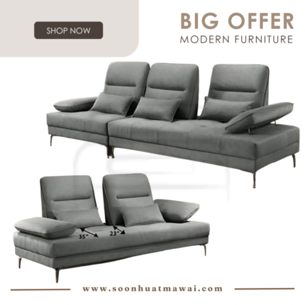 JJ 8900-GY 2+3 SEATER SOFA SET