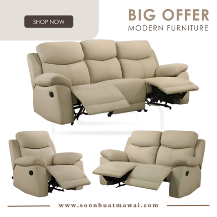 JJ 8868, JJ 8866 RECLINER+2RR+3RR SEATER SOFA SET