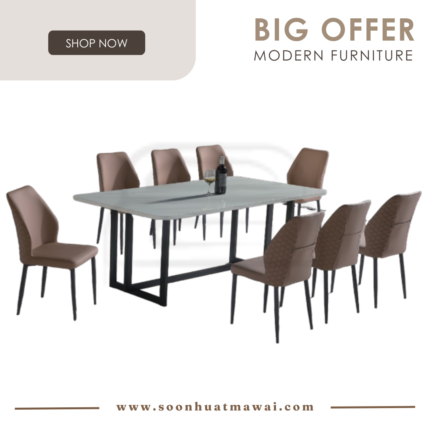 GREEENGO+9018 + 254 ZQ DINING SET 1+8