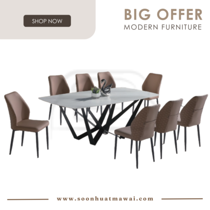 GOLISTIC+CRM9018 + 254 ZQ DINING SET 1+8