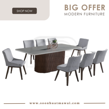 TL5101W+9018 + J4019 DINING SET 1+8