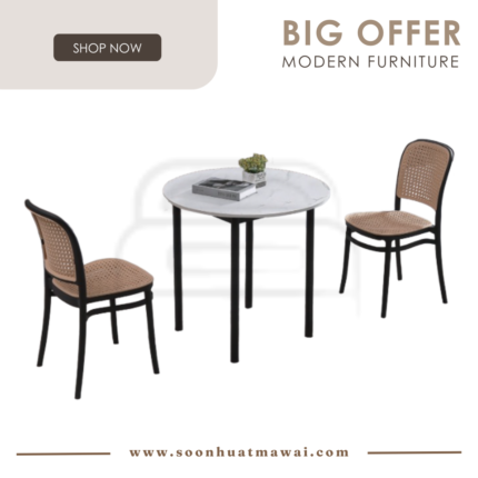568 (ROUND) + 668 DINING SET 1+2