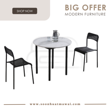 568 (ROUND) + QF201 DINING SET 1+2